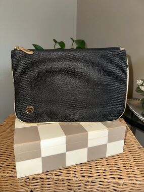 Felix Rey Chic Black and Gold Clutch NWOT
